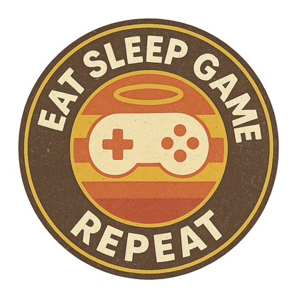 Eat Sleep Game Repeat – Retro Gamer Hoodie 🎮