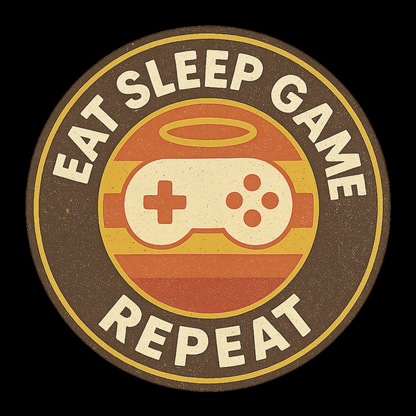 Eat Sleep Game Repeat – Retro Gamer Hoodie 🎮