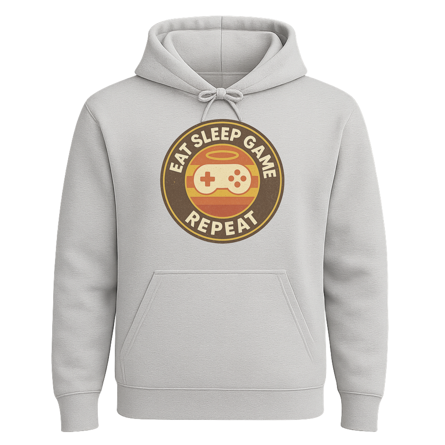 Eat Sleep Game Repeat – Retro Gamer Hoodie 🎮
