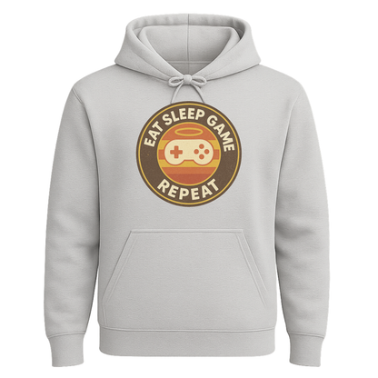 Eat Sleep Game Repeat – Retro Gamer Hoodie 🎮