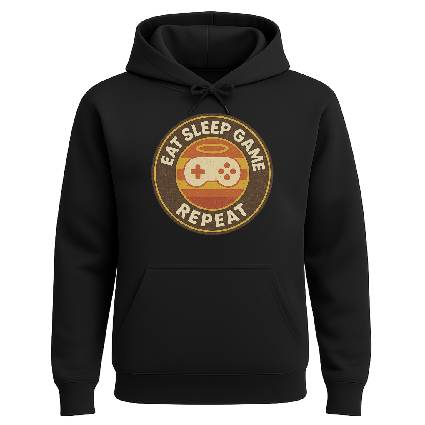 Eat Sleep Game Repeat – Retro Gamer Hoodie 🎮