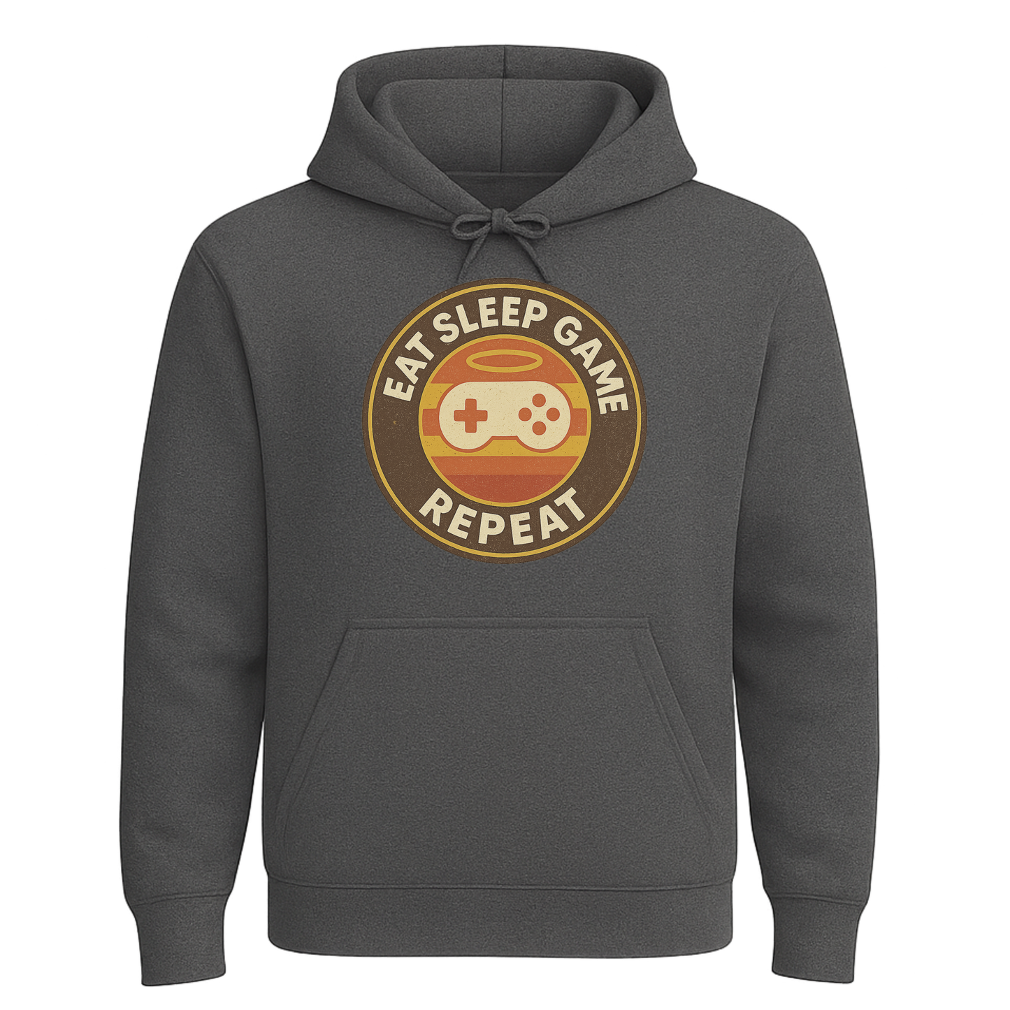 Eat Sleep Game Repeat – Retro Gamer Hoodie 🎮
