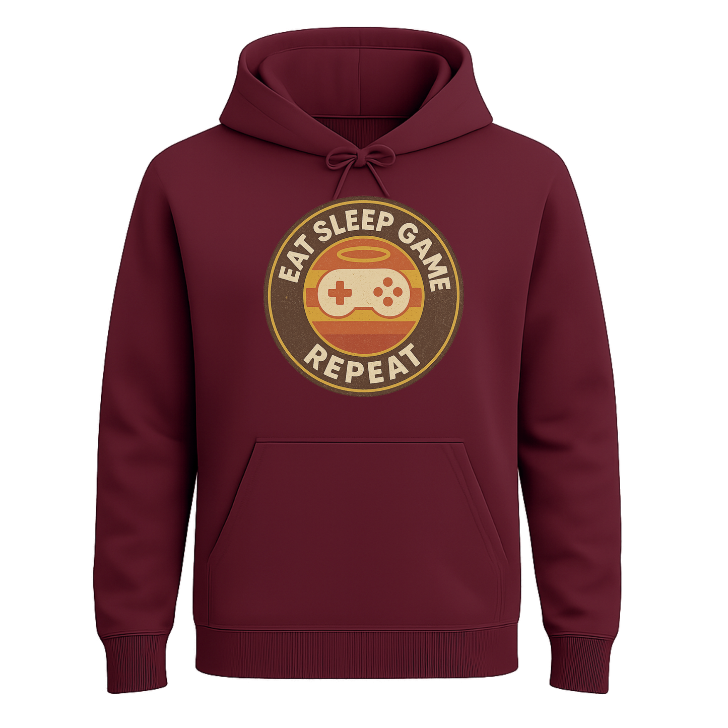 Eat Sleep Game Repeat – Retro Gamer Hoodie 🎮