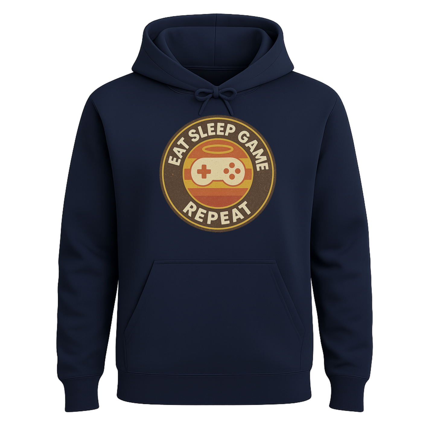 Eat Sleep Game Repeat – Retro Gamer Hoodie 🎮