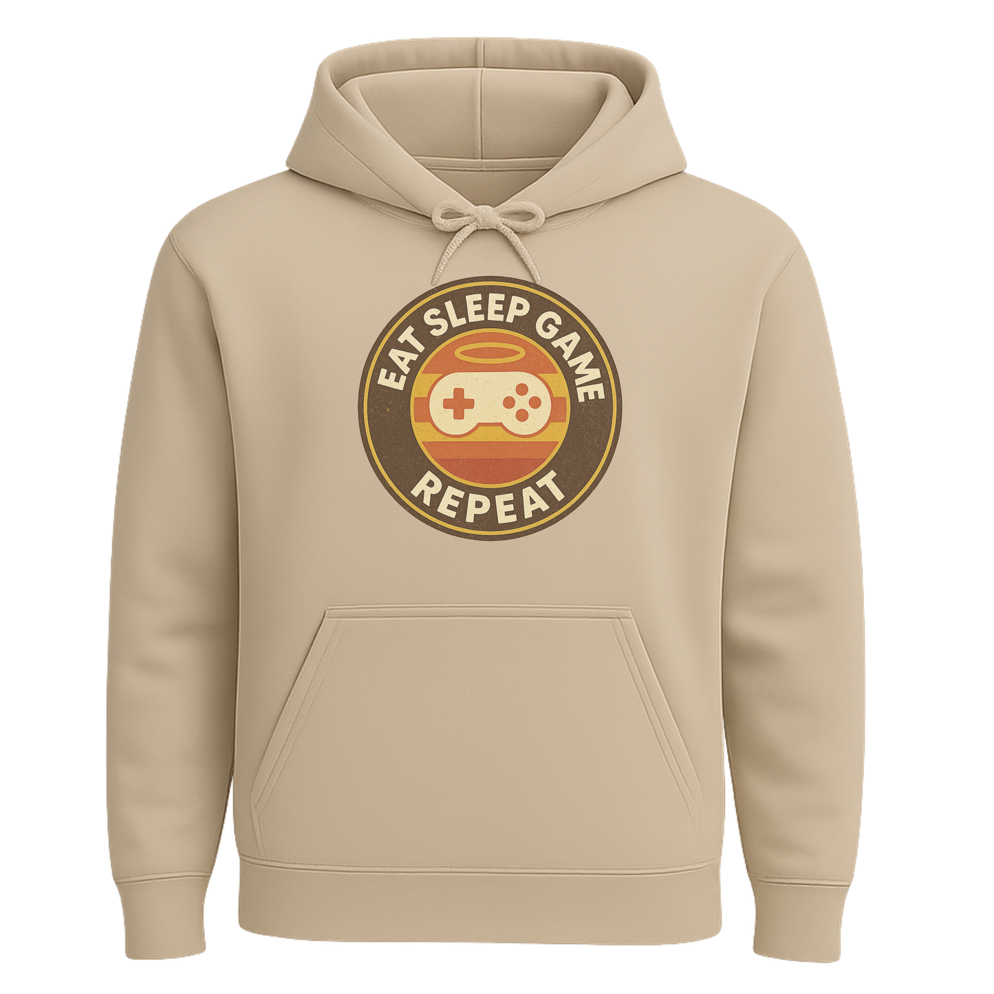 Eat Sleep Game Repeat – Retro Gamer Hoodie 🎮