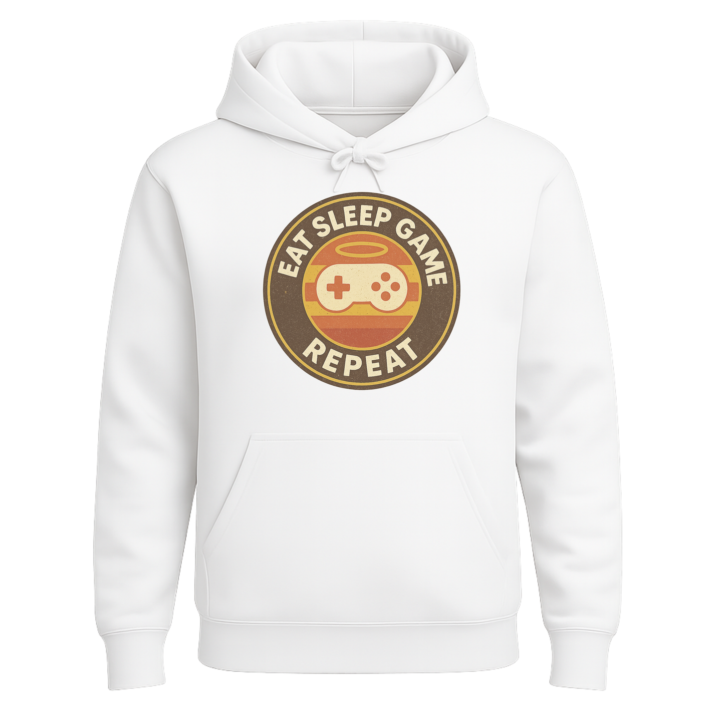Eat Sleep Game Repeat – Retro Gamer Hoodie 🎮