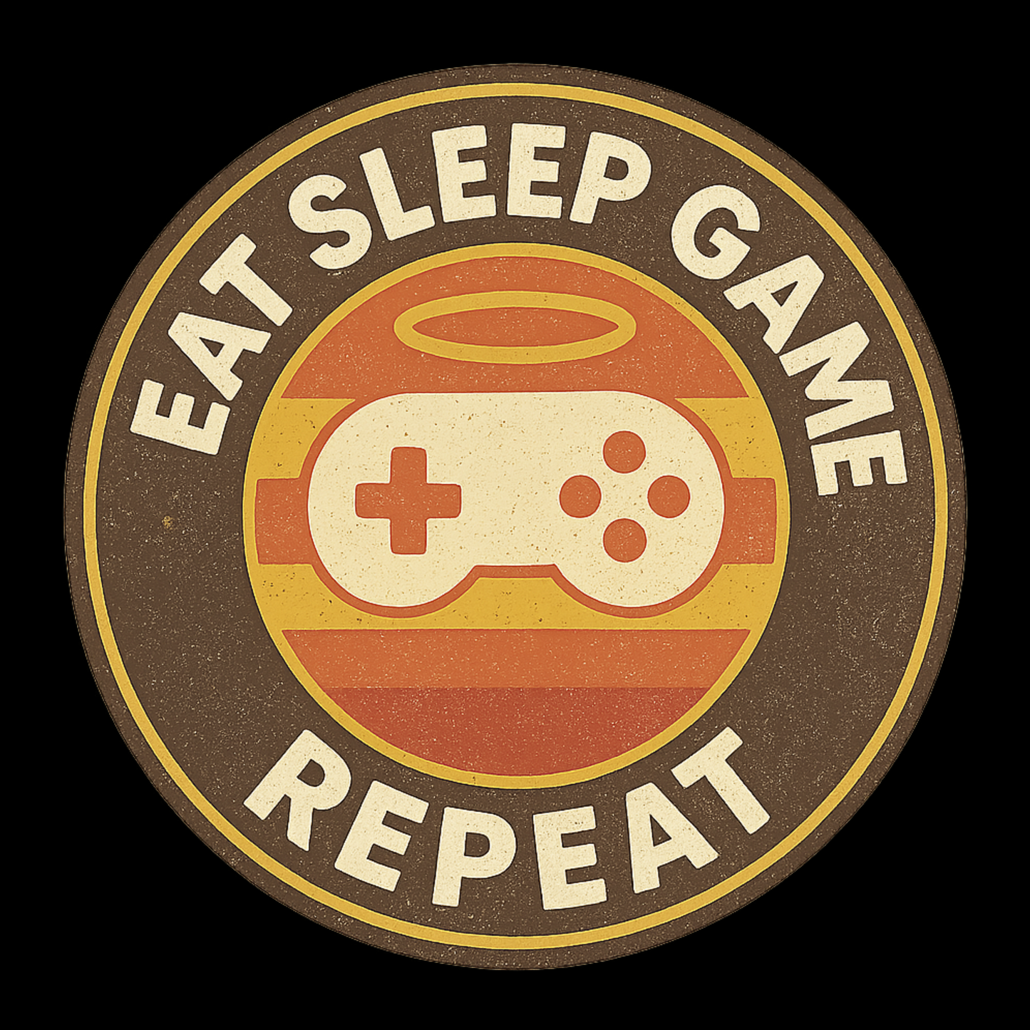 Eat Sleep Game Repeat – Kids Retro Gamer T-Shirt 🎮🕹️