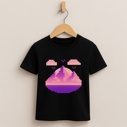 Pixel Sunset – Kids Retro Gamer T-Shirt 🌅🎮