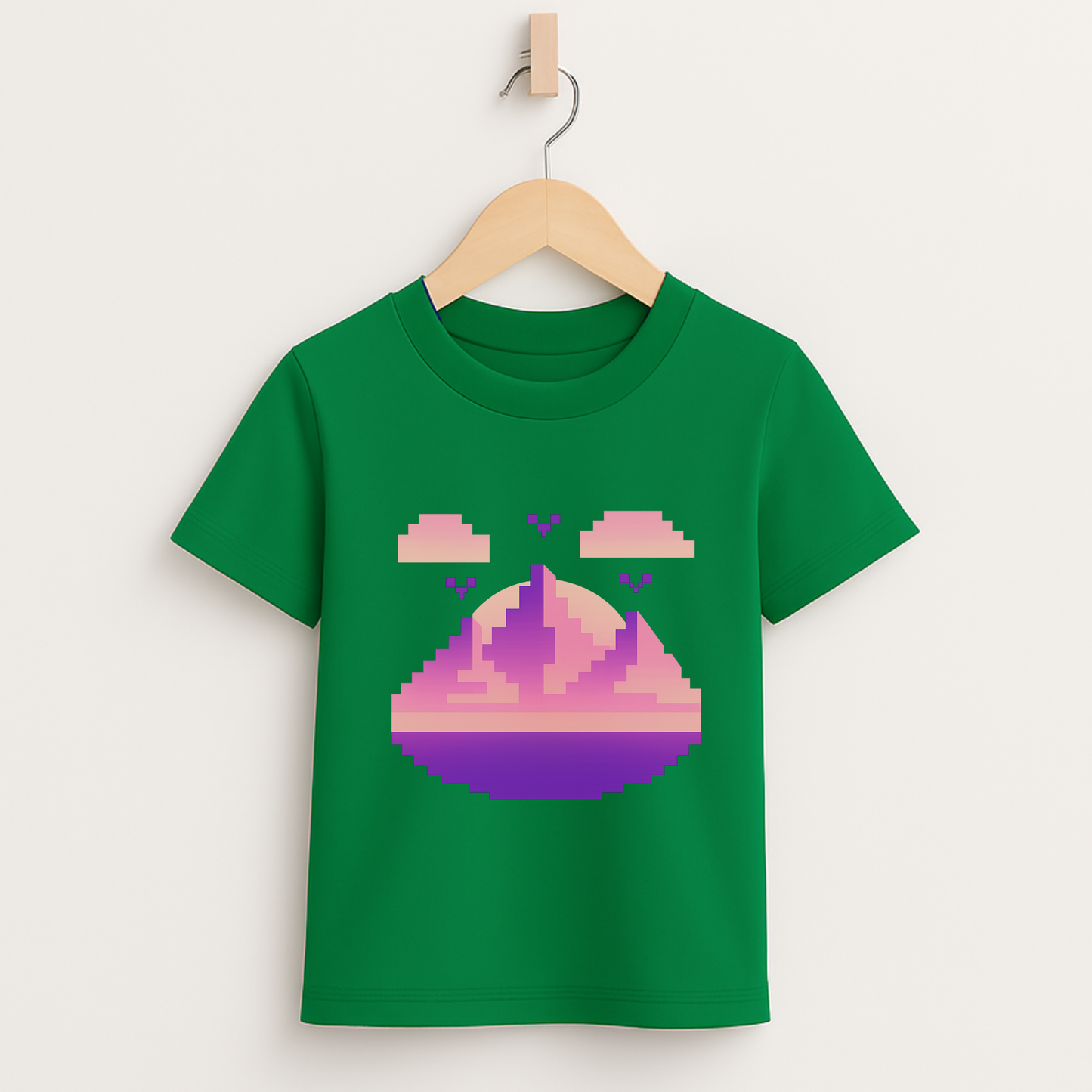 Pixel Sunset – Kids Retro Gamer T-Shirt 🌅🎮