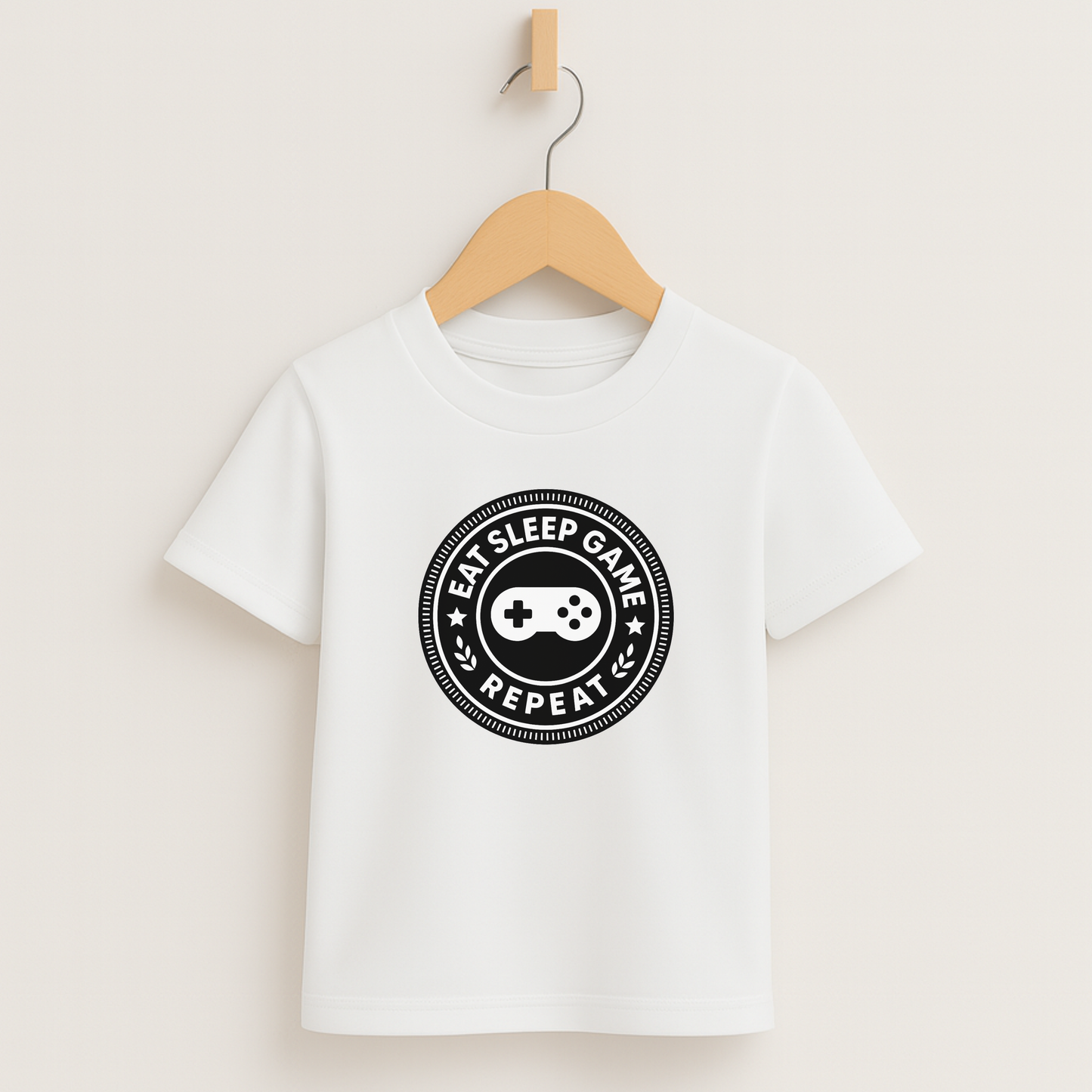 Eat Sleep Game Repeat – Kids Gamer T-Shirt 🎮⚡