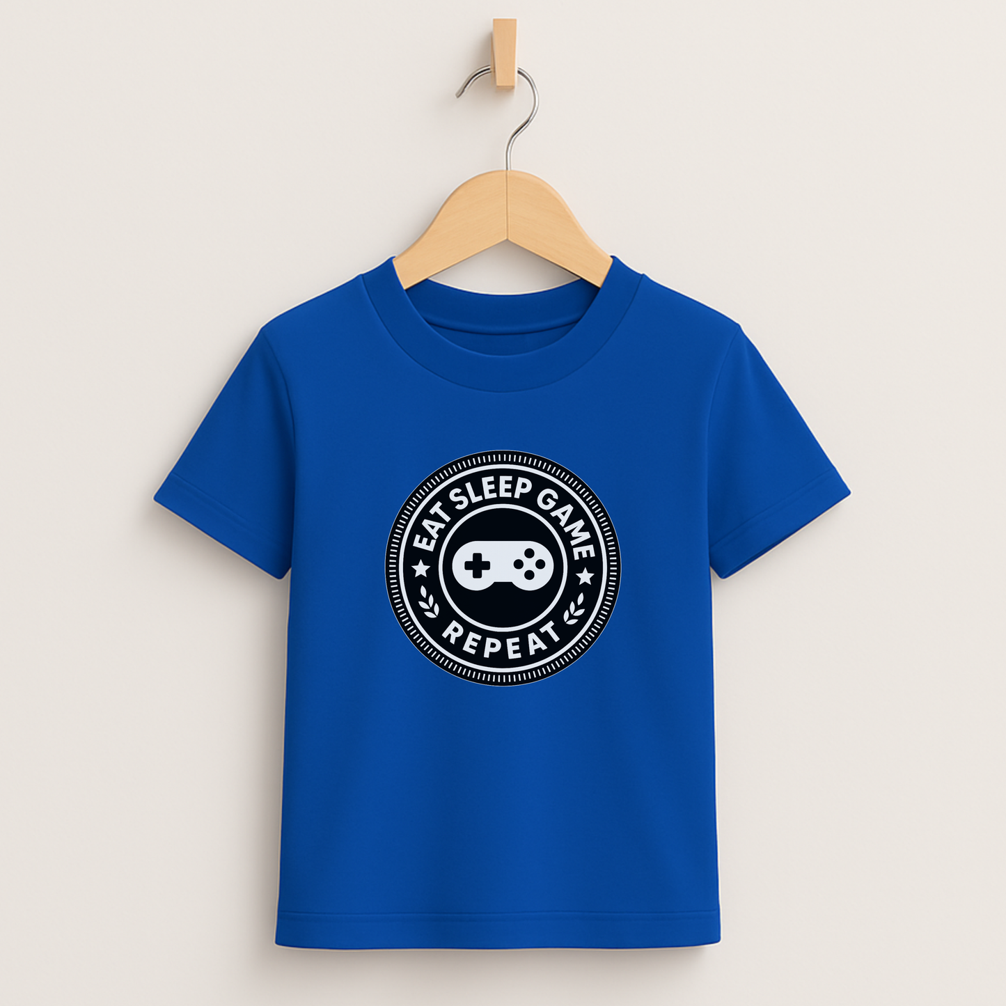 Eat Sleep Game Repeat – Kids Gamer T-Shirt 🎮⚡