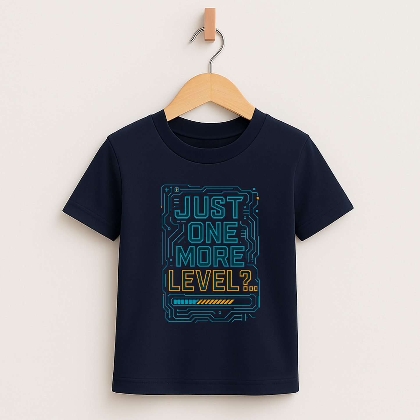 Just One More Level – Kids Tech Gamer T-Shirt ⚡🎮