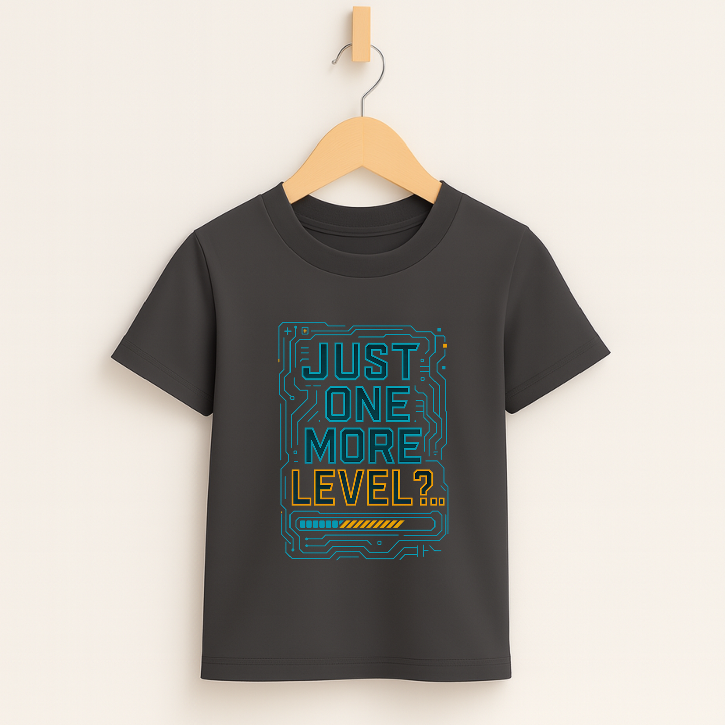 Just One More Level – Kids Tech Gamer T-Shirt ⚡🎮