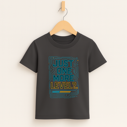 Just One More Level – Kids Tech Gamer T-Shirt ⚡🎮