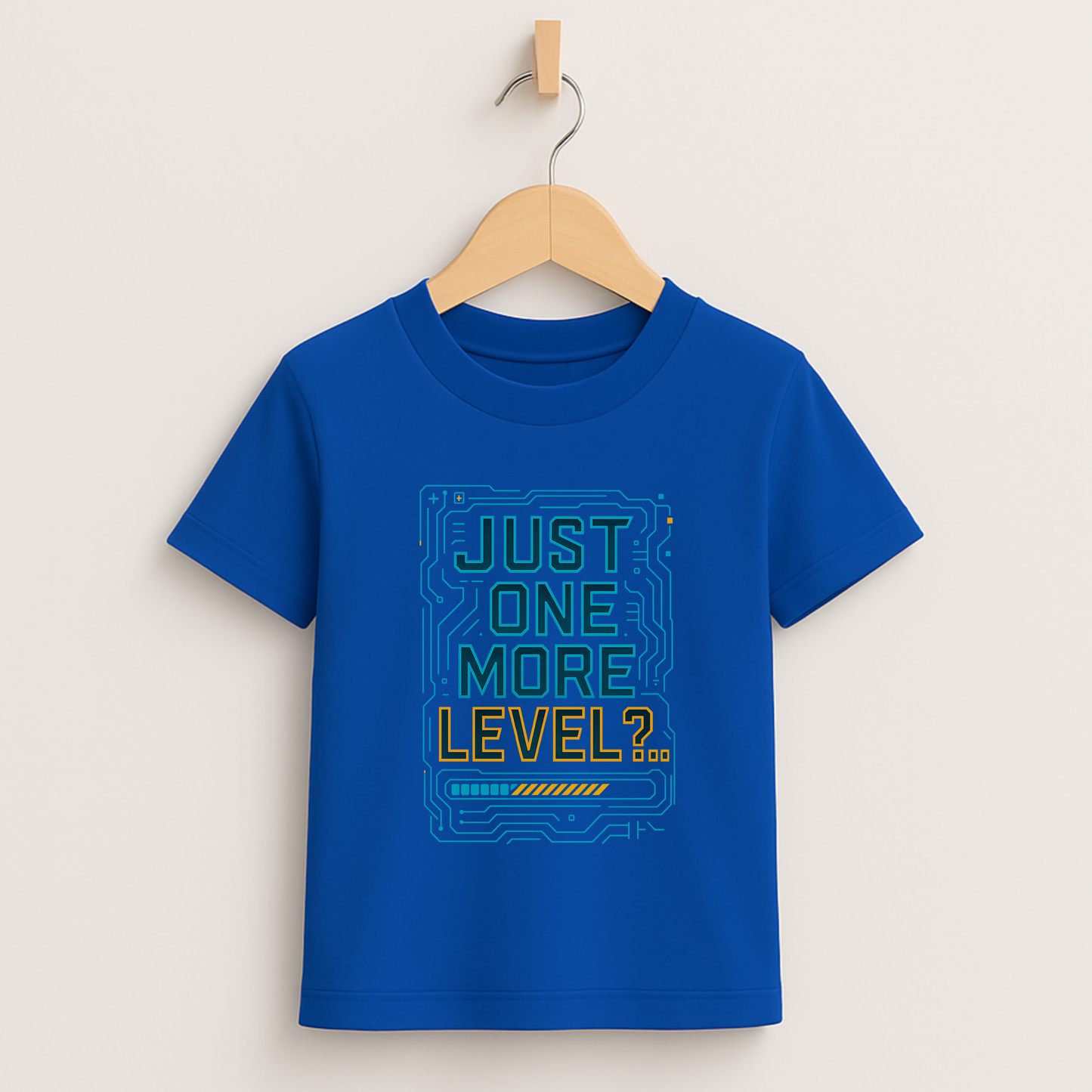 Just One More Level – Kids Tech Gamer T-Shirt ⚡🎮
