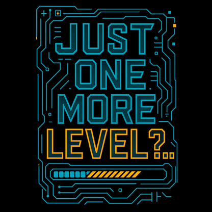 Just One More Level – Kids Tech Gamer T-Shirt ⚡🎮