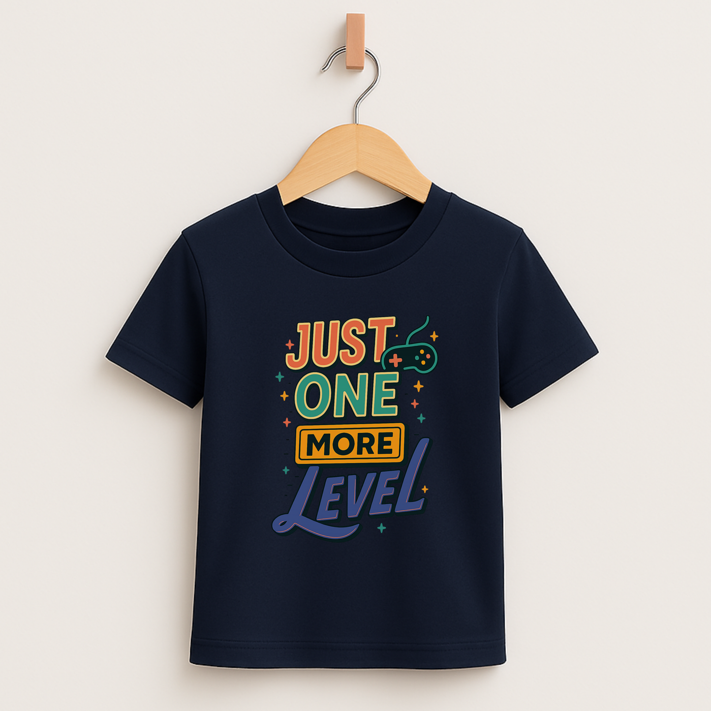 Just One More Level – Kids Retro Gamer T-Shirt 🎮⭐