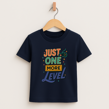 Just One More Level – Kids Retro Gamer T-Shirt 🎮⭐