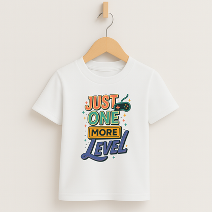 Just One More Level – Kids Retro Gamer T-Shirt 🎮⭐