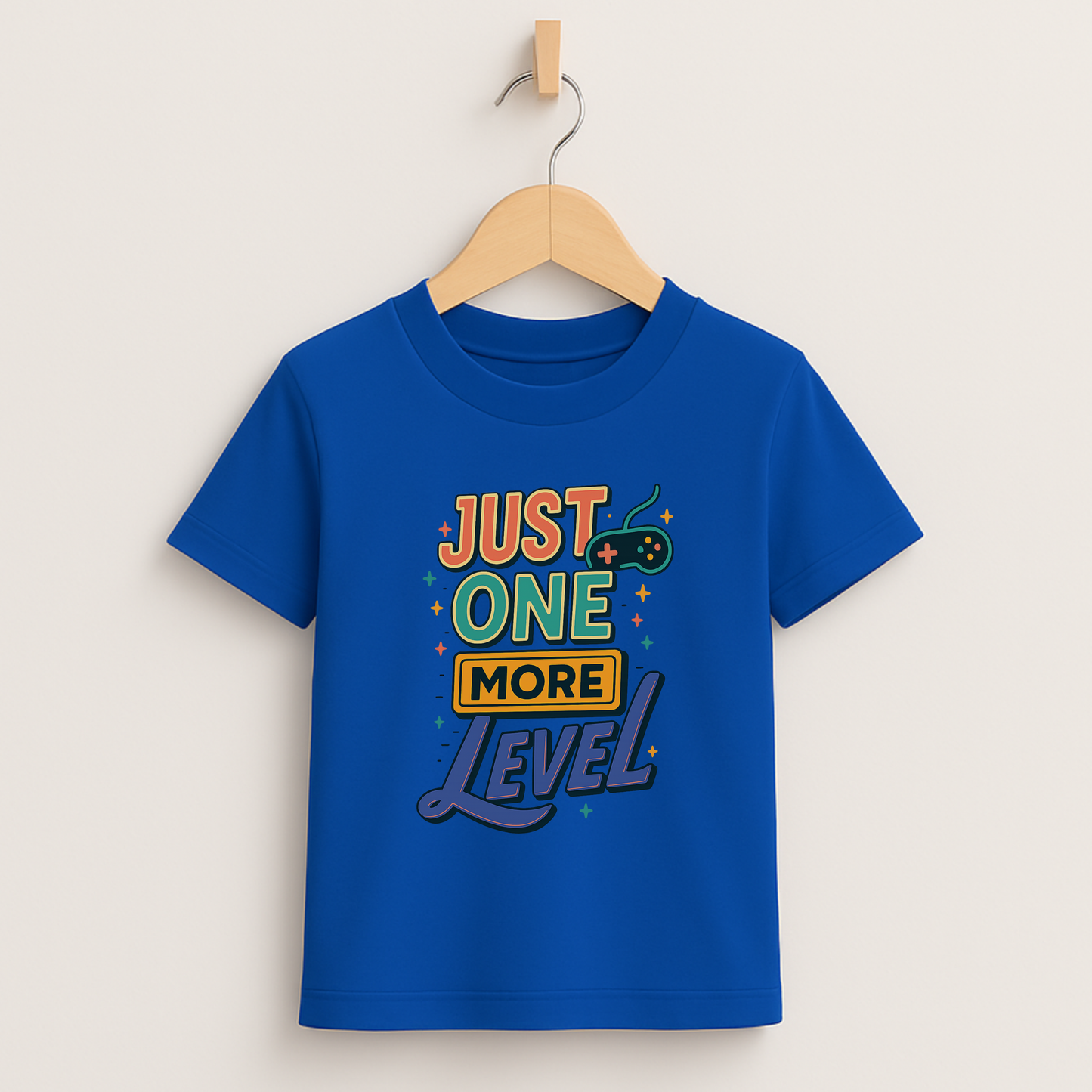 Just One More Level – Kids Retro Gamer T-Shirt 🎮⭐