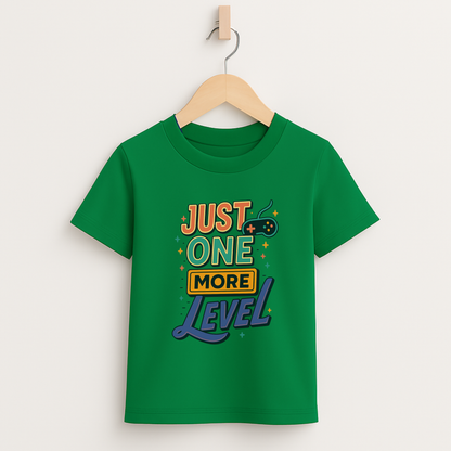 Just One More Level – Kids Retro Gamer T-Shirt 🎮⭐