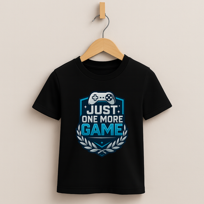 Just One More Game – Kids Esports Champion T-Shirt 🏆🎮
