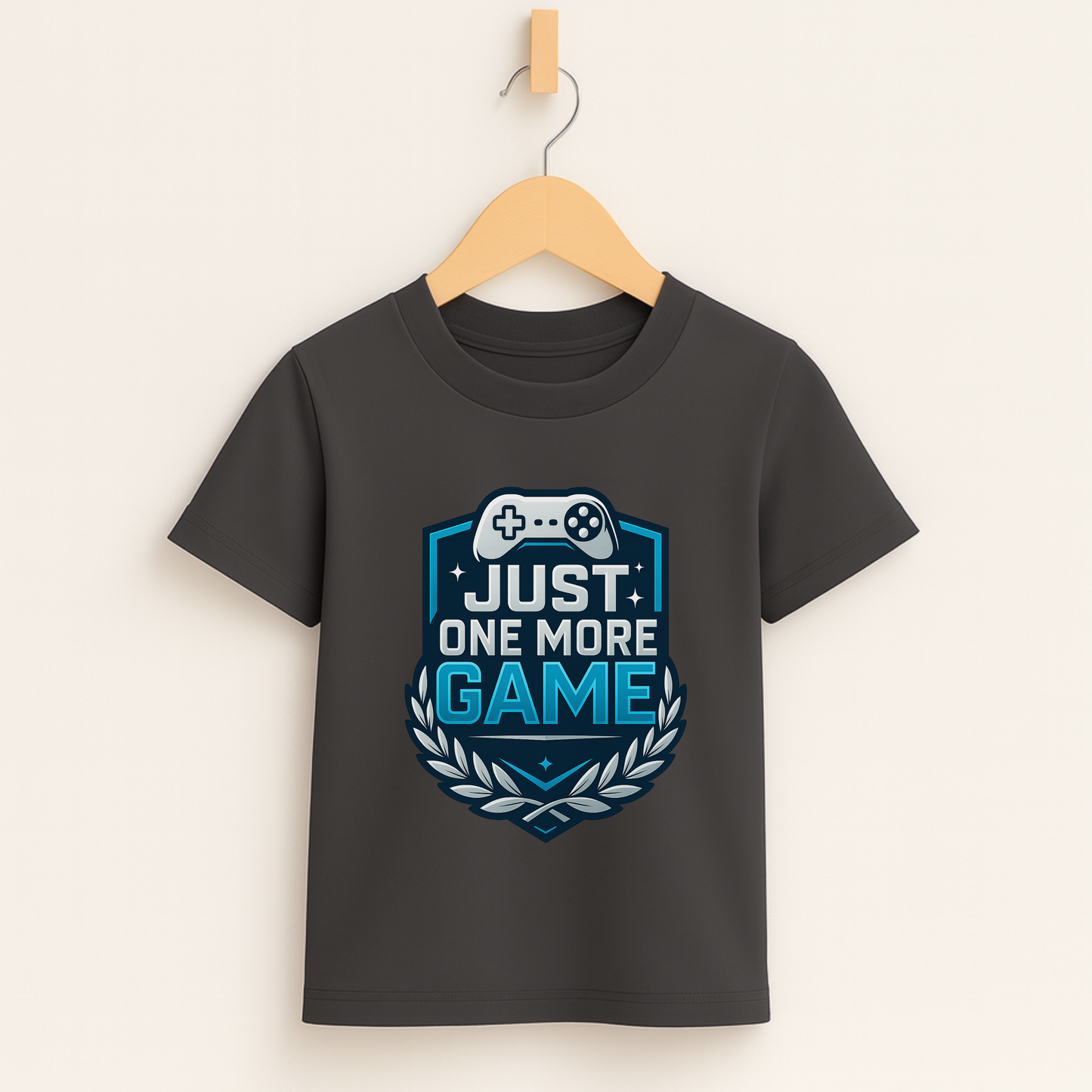 Just One More Game – Kids Esports Champion T-Shirt 🏆🎮