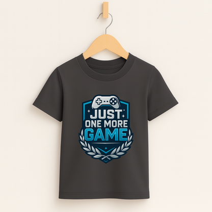Just One More Game – Kids Esports Champion T-Shirt 🏆🎮