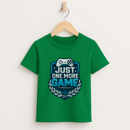 Just One More Game – Kids Esports Champion T-Shirt 🏆🎮