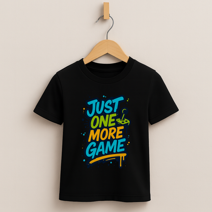 Just One More Game – Kids Graffiti Gamer T-Shirt 🎮🖌️