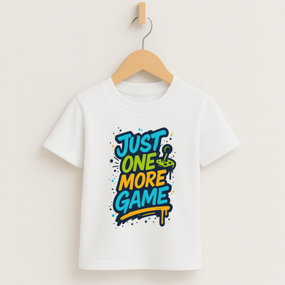 Just One More Game – Kids Graffiti Gamer T-Shirt 🎮🖌️