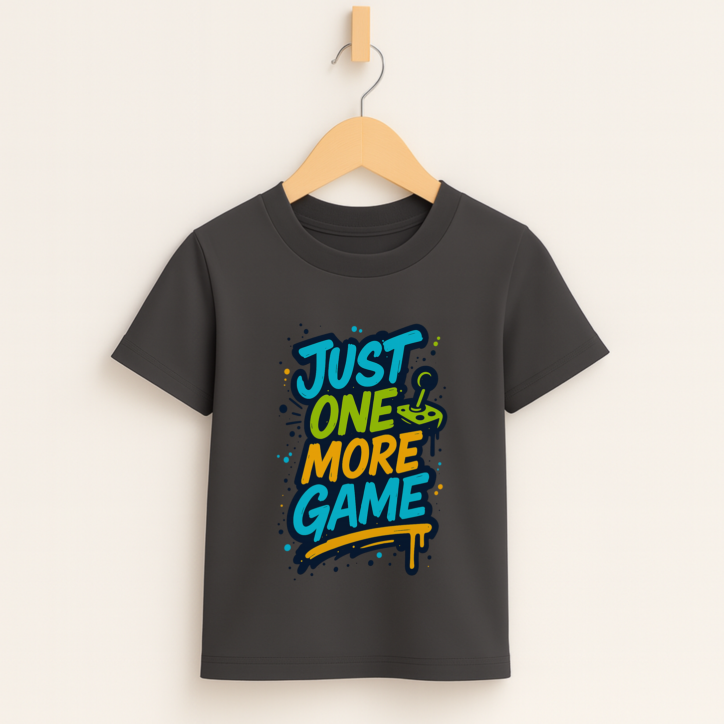 Just One More Game – Kids Graffiti Gamer T-Shirt 🎮🖌️