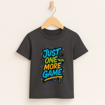 Just One More Game – Kids Graffiti Gamer T-Shirt 🎮🖌️