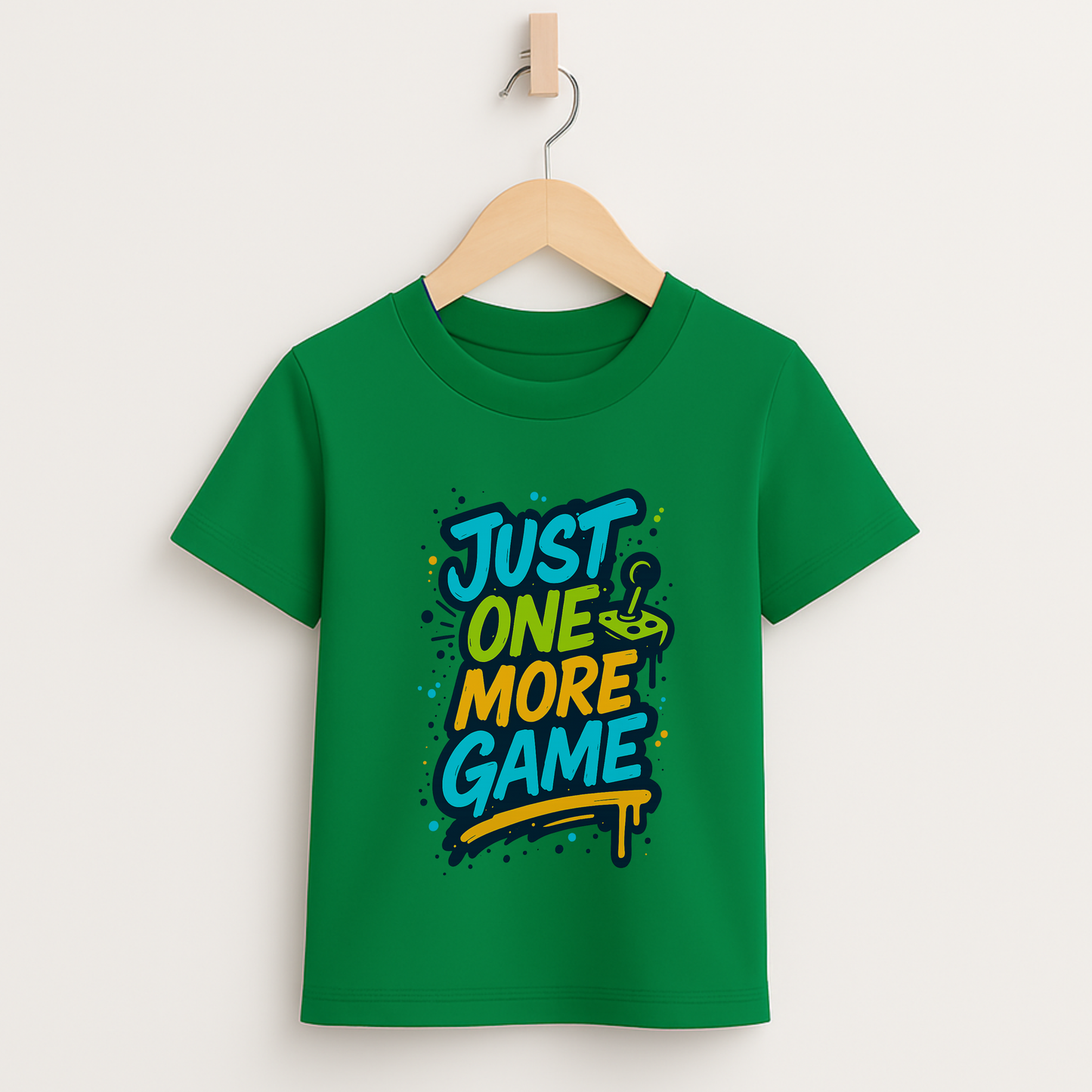 Just One More Game – Kids Graffiti Gamer T-Shirt 🎮🖌️
