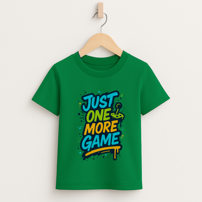 Just One More Game – Kids Graffiti Gamer T-Shirt 🎮🖌️