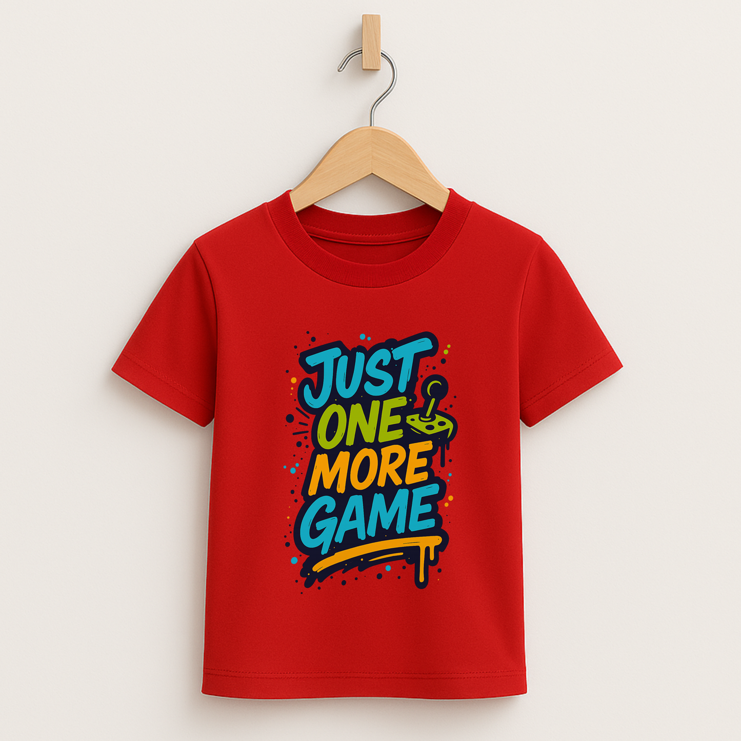 Just One More Game – Kids Graffiti Gamer T-Shirt 🎮🖌️