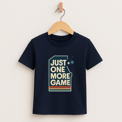 Just One More Game – Kids Retro Gamer T-Shirt 🎮👾