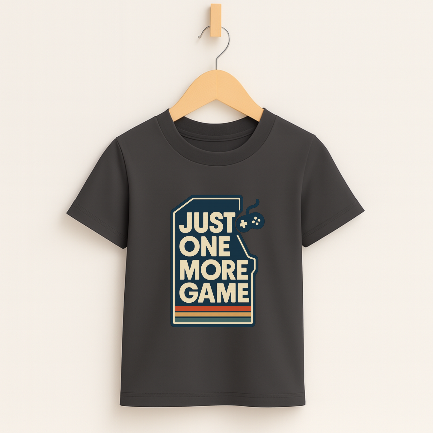 Just One More Game – Kids Retro Gamer T-Shirt 🎮👾