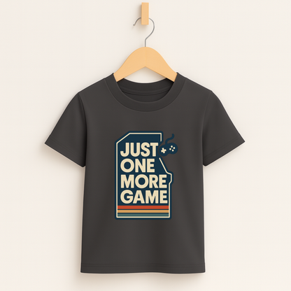 Just One More Game – Kids Retro Gamer T-Shirt 🎮👾