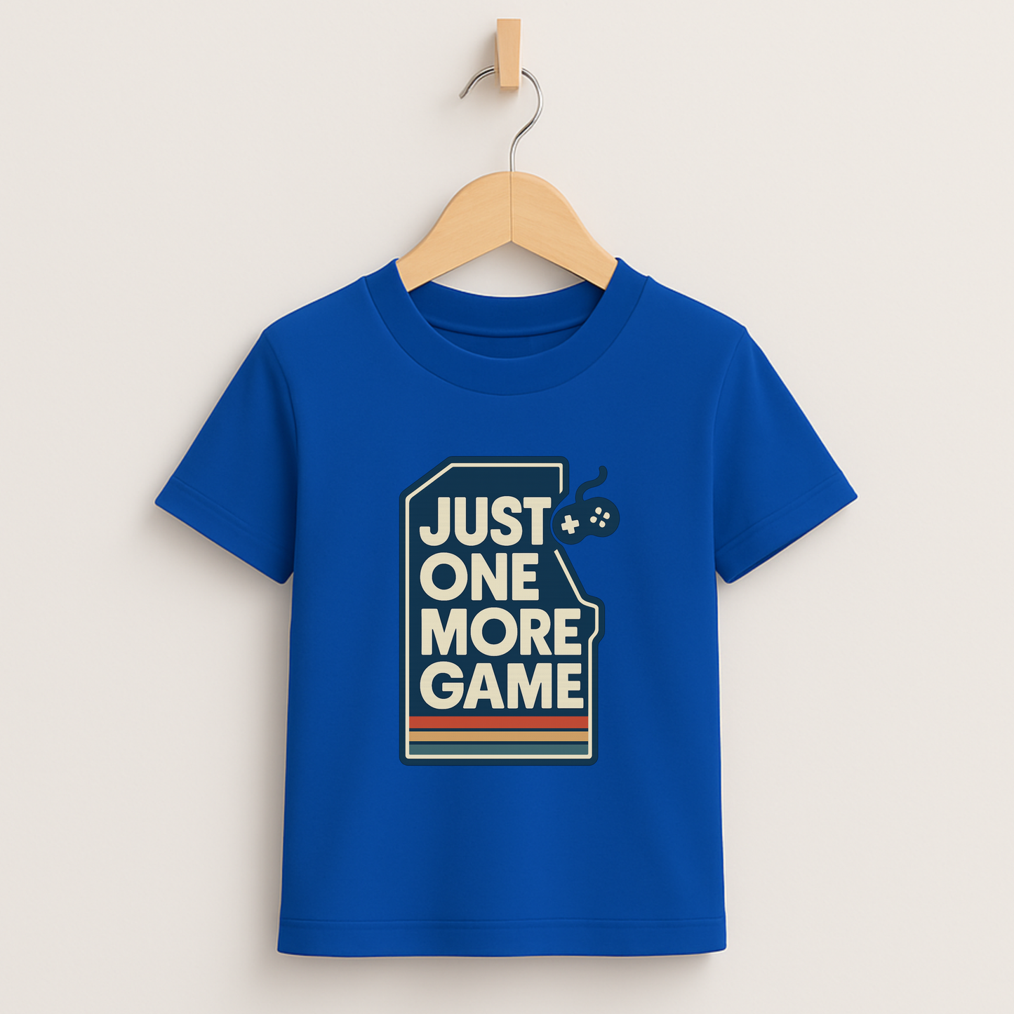 Just One More Game – Kids Retro Gamer T-Shirt 🎮👾