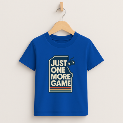 Just One More Game – Kids Retro Gamer T-Shirt 🎮👾