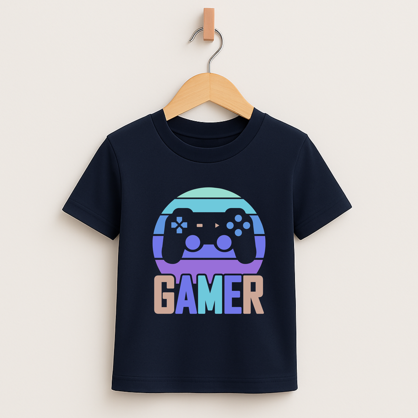 Gamer Sunset – Kids Gaming Tee 🎮🌅