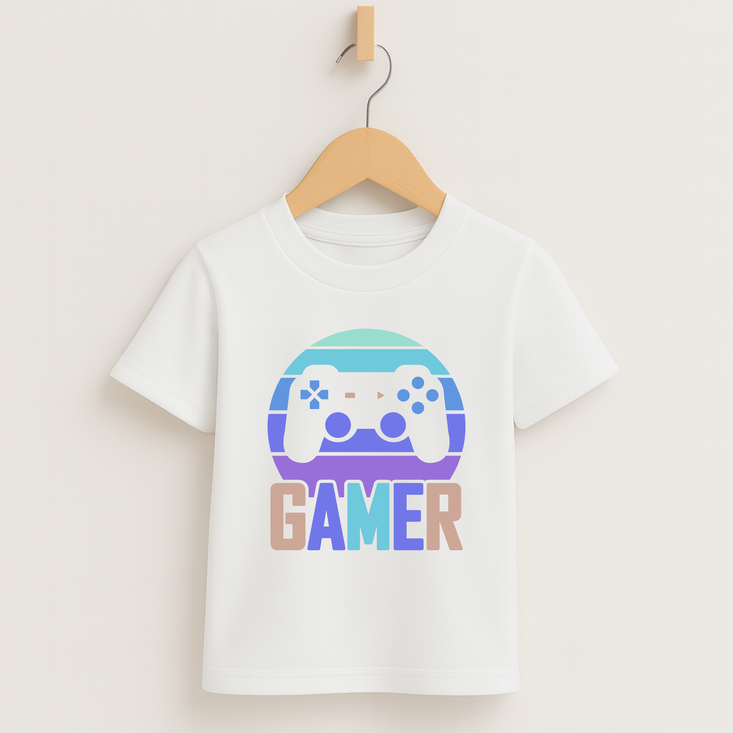 Gamer Sunset – Kids Gaming Tee 🎮🌅