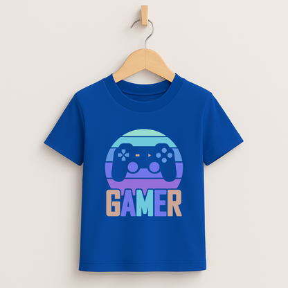 Gamer Sunset – Kids Gaming Tee 🎮🌅
