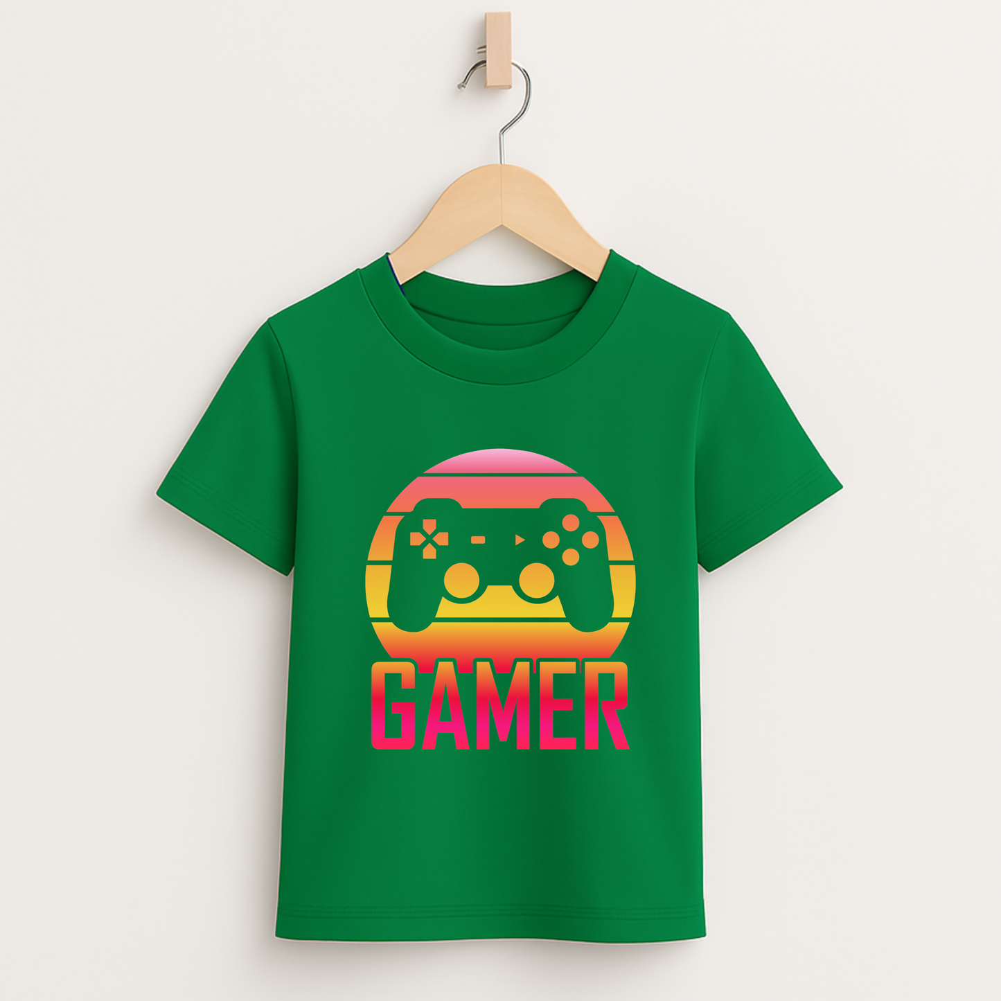 Gamer Sunset 2 – Kids Gaming Tee 🎮
