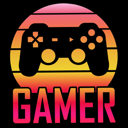 Gamer Sunset 2 – Kids Gaming Tee 🎮