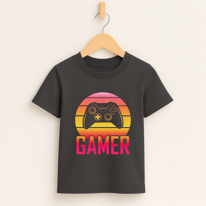 Gamer Sunset – XB Edition Kids Tee 🎮