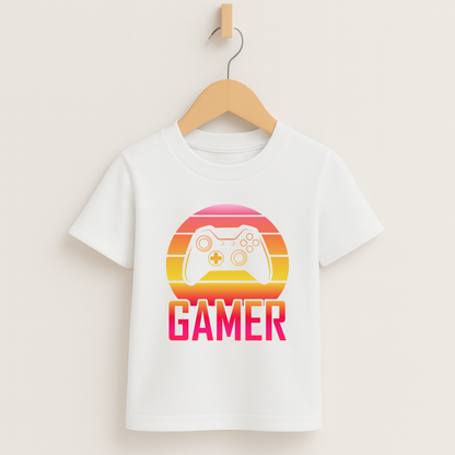 Gamer Sunset – XB Edition Kids Tee 🎮
