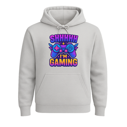 Shhh I’m Gaming – Neon Gamer Hoodie 🎮⚡