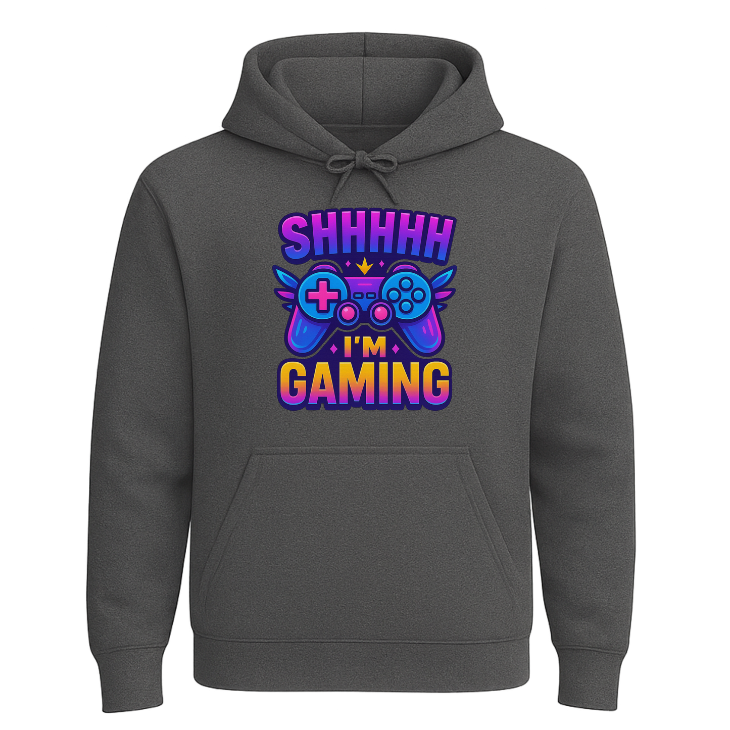 Shhh I’m Gaming – Neon Gamer Hoodie 🎮⚡